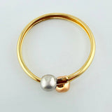 Anillo Tu Y Yo 1gr / T7 3/4 / Tres Oros 18K