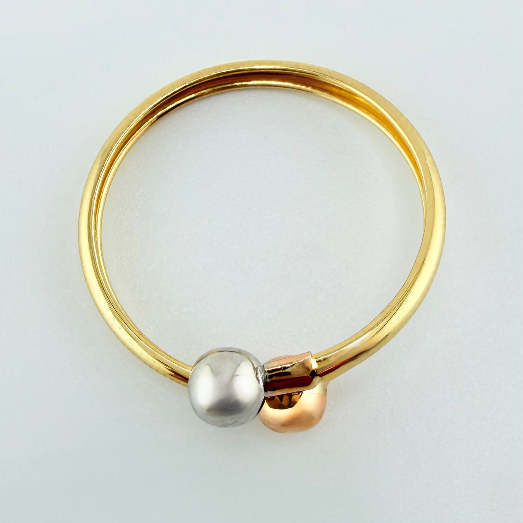 Anillo Tu Y Yo 1gr / T6 3/4 / Tres Oros 18K