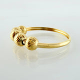 Anillo Cinco Lunas 1gr / T5 3/4 / Oro Amarillo 18K