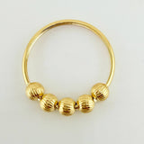 Anillo Cinco Lunas 1gr / T6 1/2 / Oro Amarillo 18K