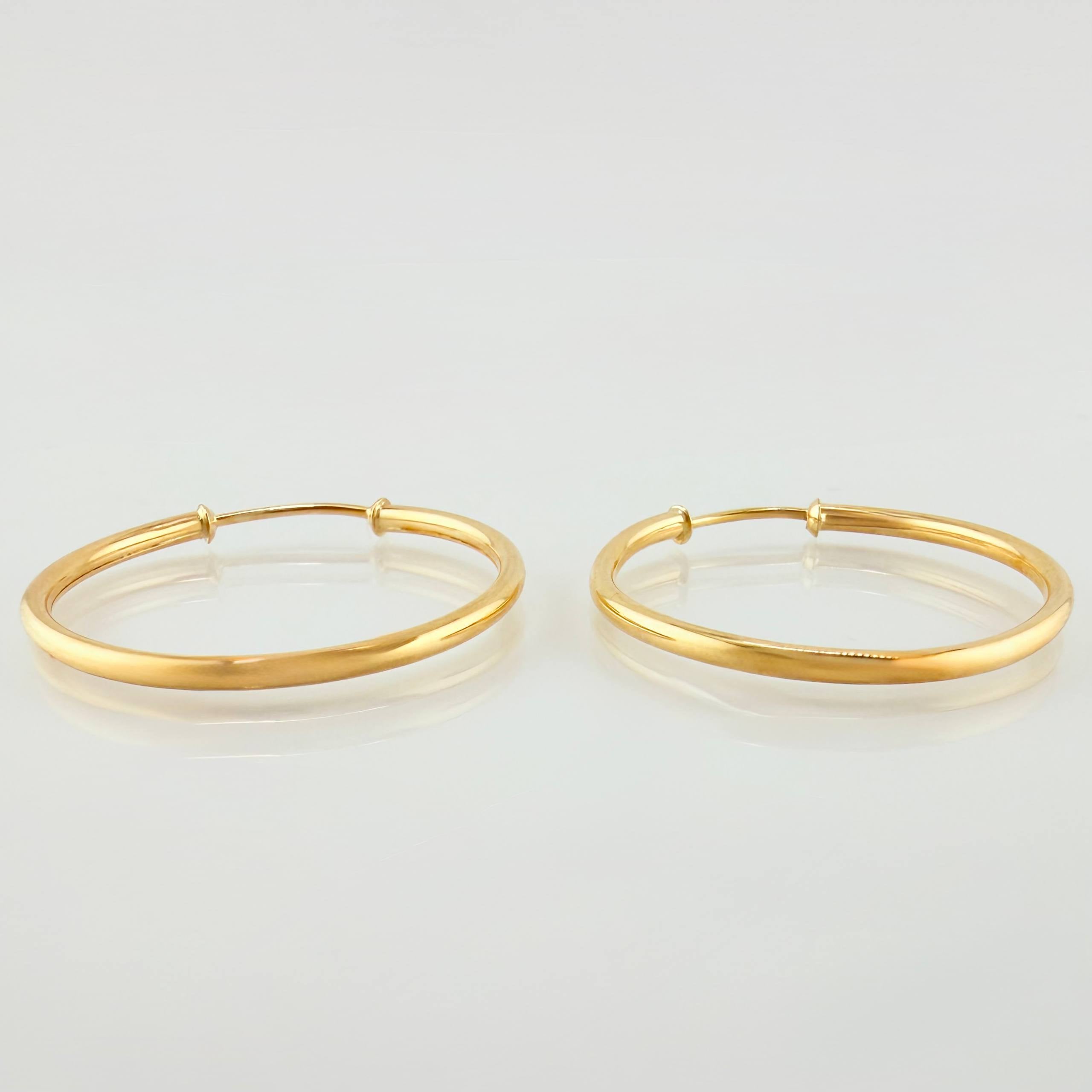 Candongas Aro Liso 2.35gr / 1 in / Oro Amarillo 18K