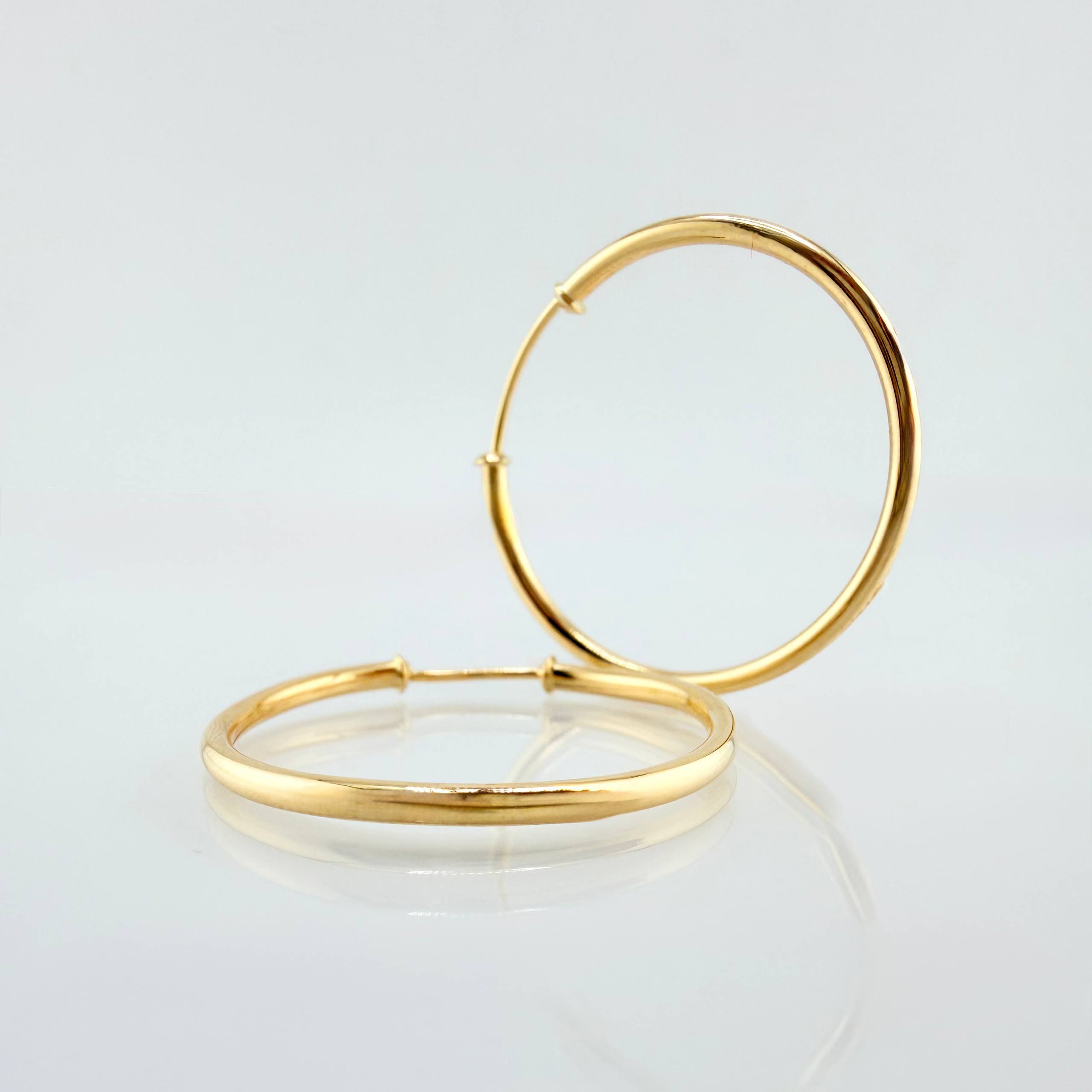 Candongas Aro Liso 2.35gr / 1 in / Oro Amarillo 18K