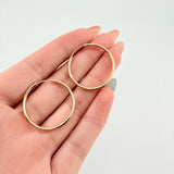 Candongas Aro Liso 2.25gr / 1 in / Oro Amarillo 18K