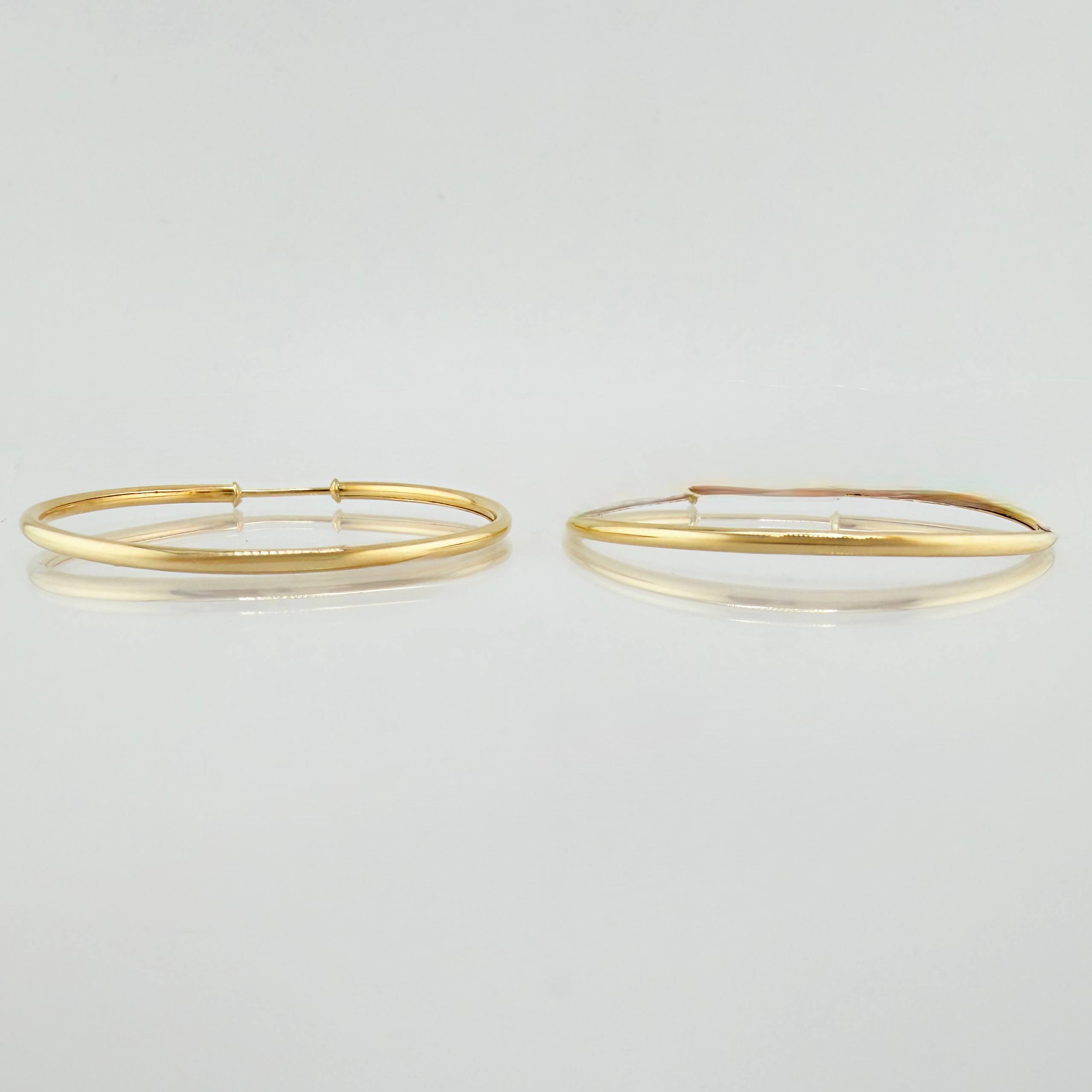 Candongas Aro Liso 3.25gr / 1 1/2 in / Oro Amarillo 18K