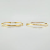 Candongas Aro Liso 3.25gr / 1 1/2 in / Oro Amarillo 18K