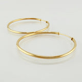 Candongas Aro Liso 3.25gr / 1 1/2 in / Oro Amarillo 18K