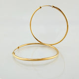 Candongas Aro Liso 3.25gr / 1 1/2 in / Oro Amarillo 18K