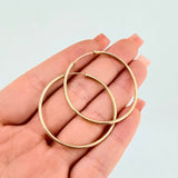 Candongas Aro Liso 3.25gr / 1 1/2 in / Oro Amarillo 18K