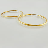 Candongas Aro Liso 3.45gr / 1 3/4 in / Oro Amarillo 18K