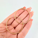 Candongas Aro Liso 3.45gr / 1 3/4 in / Oro Amarillo 18K