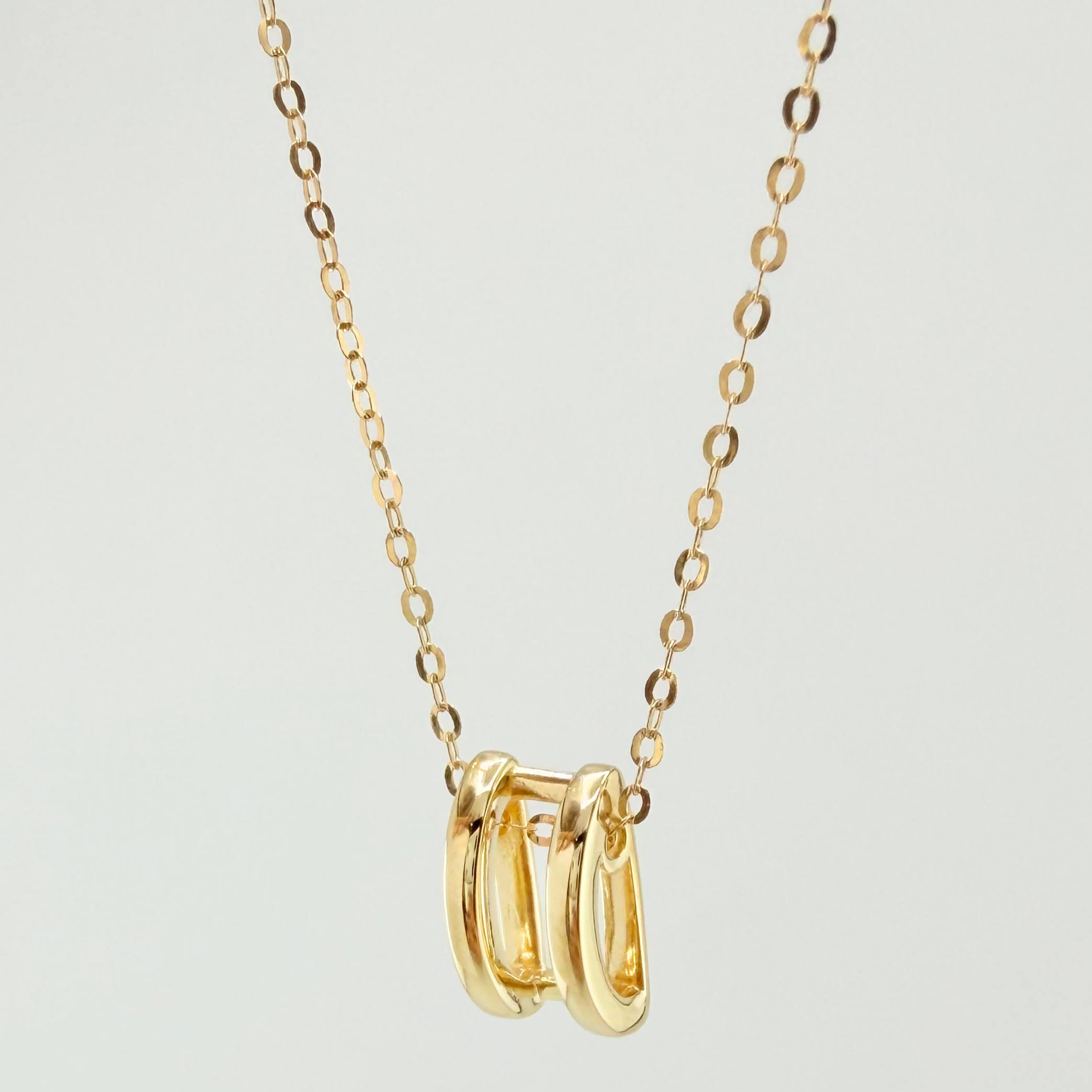 Cadena Aro Seguido Esencia Dorada 1.85gr / 17 3/4 in / 0.6mm Oro Amarillo +4 18K *