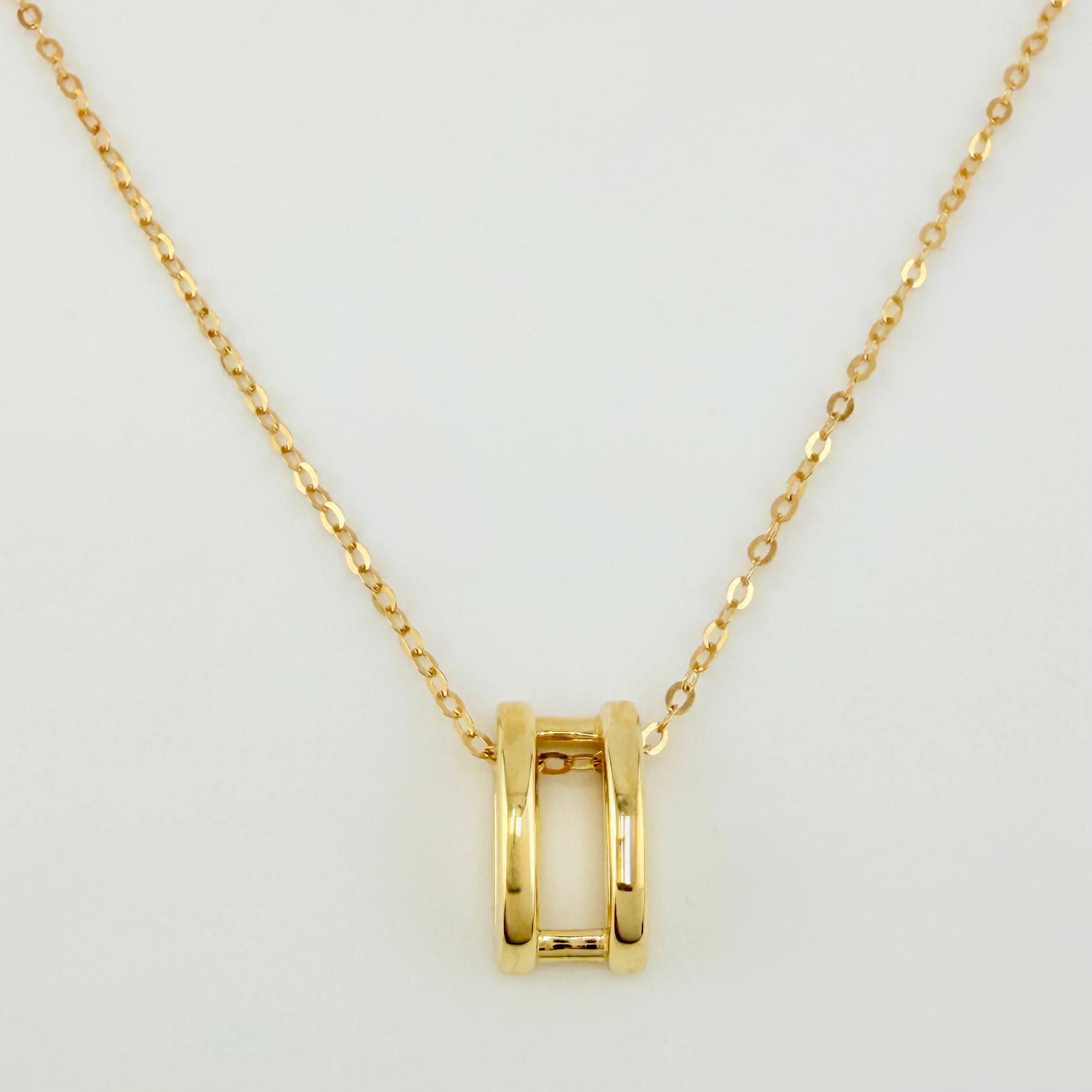 Cadena Aro Seguido Esencia Dorada 1.85gr / 17 3/4 in / 0.6mm Oro Amarillo +4 18K *
