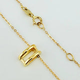 Cadena Aro Seguido Esencia Dorada 1.85gr / 17 3/4 in / 0.6mm Oro Amarillo +4 18K *