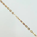 Cadena Aro Seguido Esencia Dorada 1.85gr / 17 3/4 in / 0.6mm Oro Amarillo +4 18K *