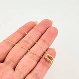 Cadena Aro Seguido Esencia Dorada 1.85gr / 17 3/4 in / 0.6mm Oro Amarillo +4 18K *