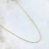 Chain Cylinder 2.35gr / 50cm / 1.1mm Yellow Gold +3 18K