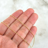 Chain Cylinder 2.75gr / 60cm / 1mm Yellow Gold +3 18K ©