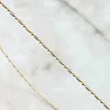 Cadena Morse Ice 5gr / 50cm / 1.5mm Dos Oros Amarillo Blanco +3 18K ©
