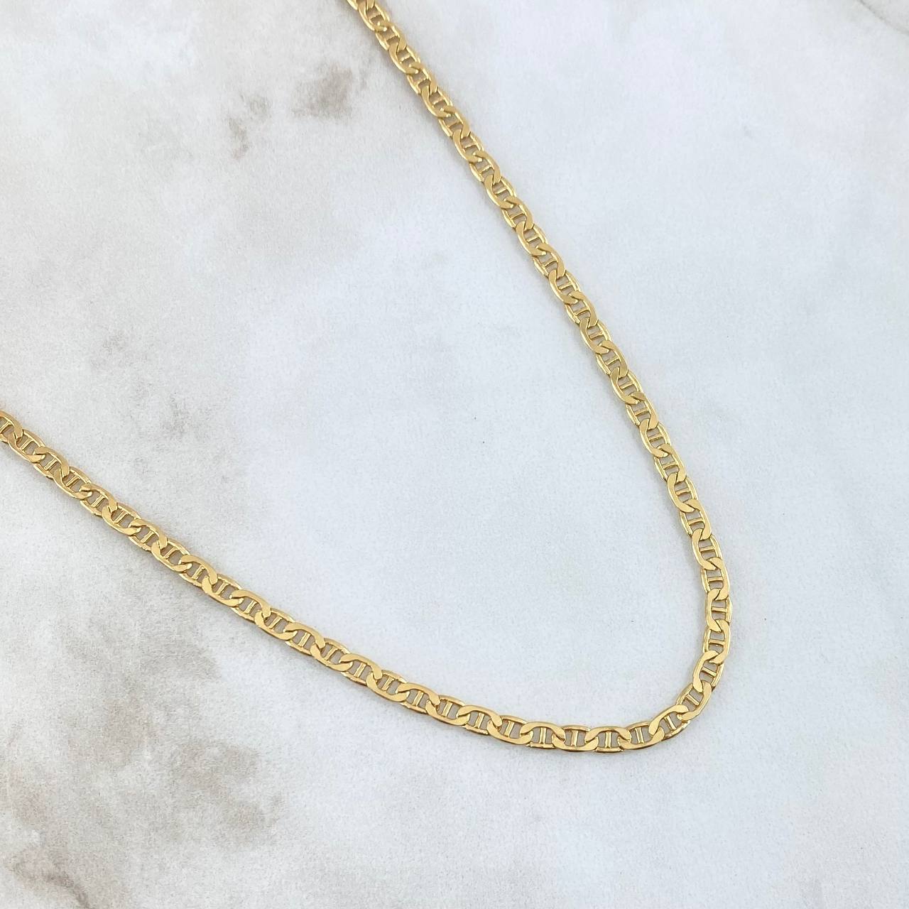 Flat Mariner Chain 13.75gr / 60cm / 3.5mm Yellow Gold +3 18K *