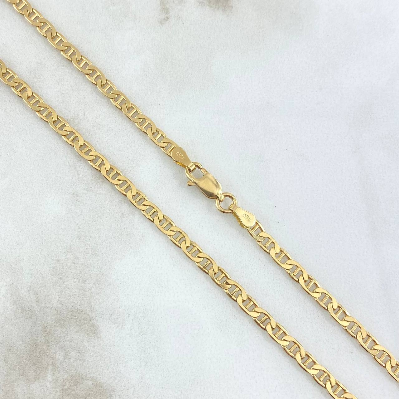Flat Mariner Chain 14.2gr / 60cm / 3.2mm Yellow Gold +3 18K ©