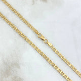 Flat Mariner Chain 14.2gr / 60cm / 3.2mm Yellow Gold +3 18K ©