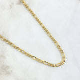 Cadena Figaro 4.1gr / 60cm / 3.4mm Oro Amarillo +0 18K