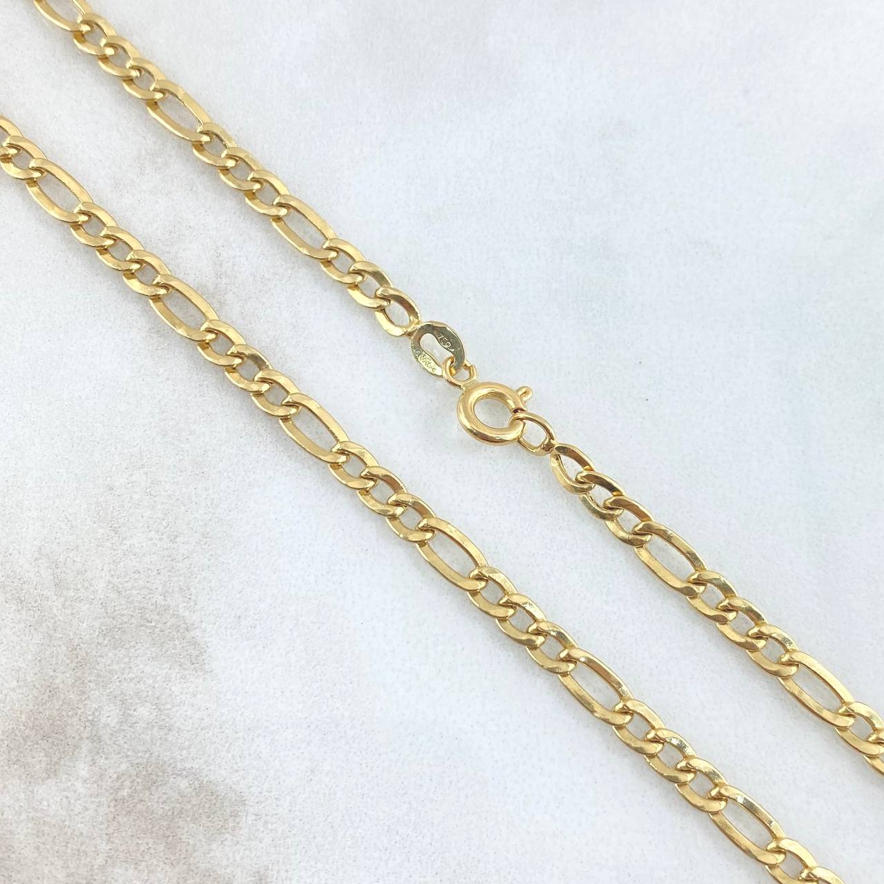 Figaro Chain 6.4gr / 60cm / 2.9mm Yellow Gold +1 18K