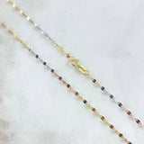 Chain Flor Mirror 1.15gr / 50cm / 1.9mm Three Golds +3 18K ©