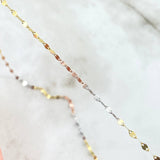 Chain Flor Mirror 1.15gr / 50cm / 1.9mm Three Golds +3 18K ©