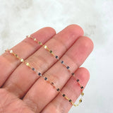 Chain Flor Mirror 1.15gr / 50cm / 1.9mm Three Golds +3 18K ©