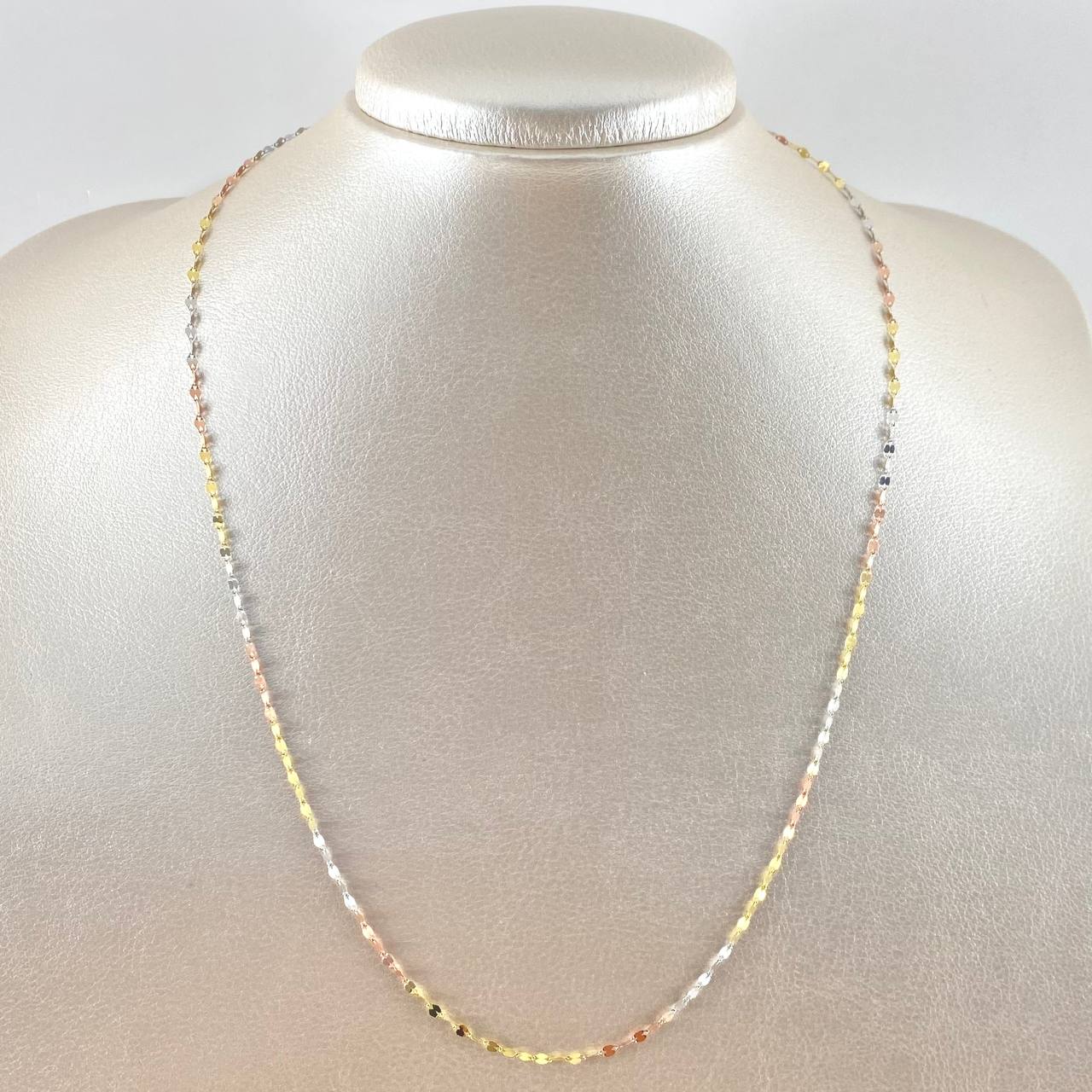 Chain Flor Mirror 1.15gr / 50cm / 1.9mm Three Golds +3 18K ©