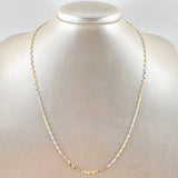 Chain Flor Mirror 1.15gr / 50cm / 1.9mm Three Golds +3 18K ©