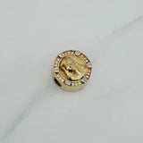 Herraje Tornillo Cristo 4.05gr / 1/2 in / Dos Oros Amarillo Blanco 18K %