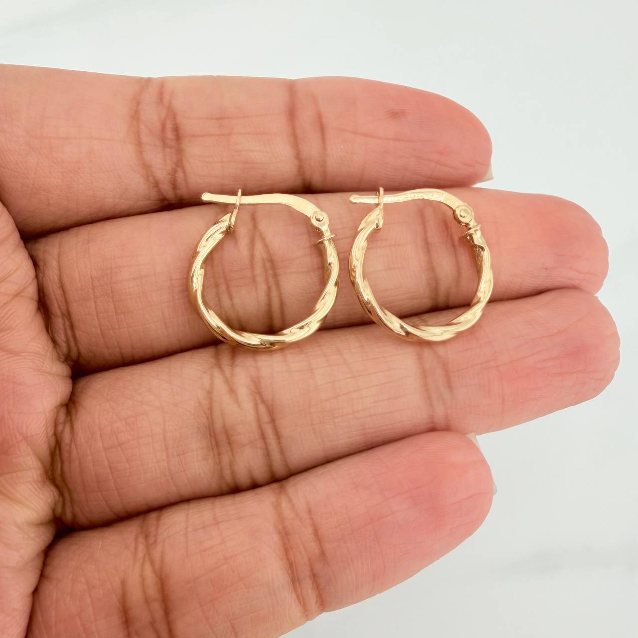 Candongas Sami 1.3 g / 3/4 in Oro Amarillo 18K