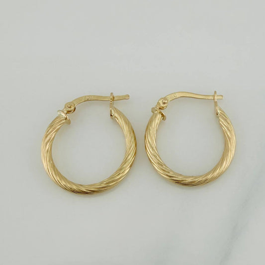 Candongas Sofi 1.95 g / 3/4 in Oro Amarillo 18K