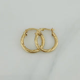 Candongas Mary 2 g / 3/4 in Oro Amarillo 18K