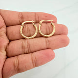Candongas Mary 2 g / 3/4 in Oro Amarillo 18K