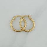 Candongas Mary 1.8 g / 3/4 in Oro Amarillo 18K