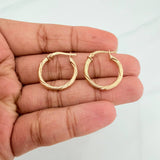 Candongas Mary 1.8 g / 3/4 in Oro Amarillo 18K