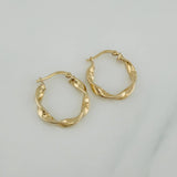 Candongas Azir 1.9 g / 3/4 in Oro Amarillo 18K