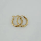 Candongas Niky 1.95 g / 3/4 in Oro Amarillo 18K