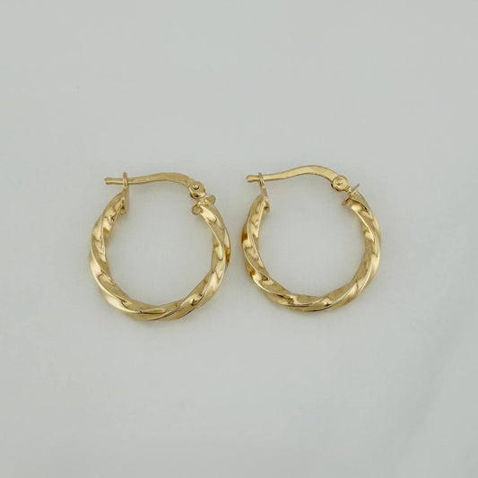 Candongas Lupe 1.95 g / 3/4 in Oro Amarillo 18K