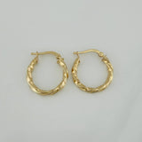 Candongas Lupe 1.95 g / 3/4 in Oro Amarillo 18K