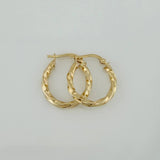 Candongas Lupe 1.95 g / 3/4 in Oro Amarillo 18K