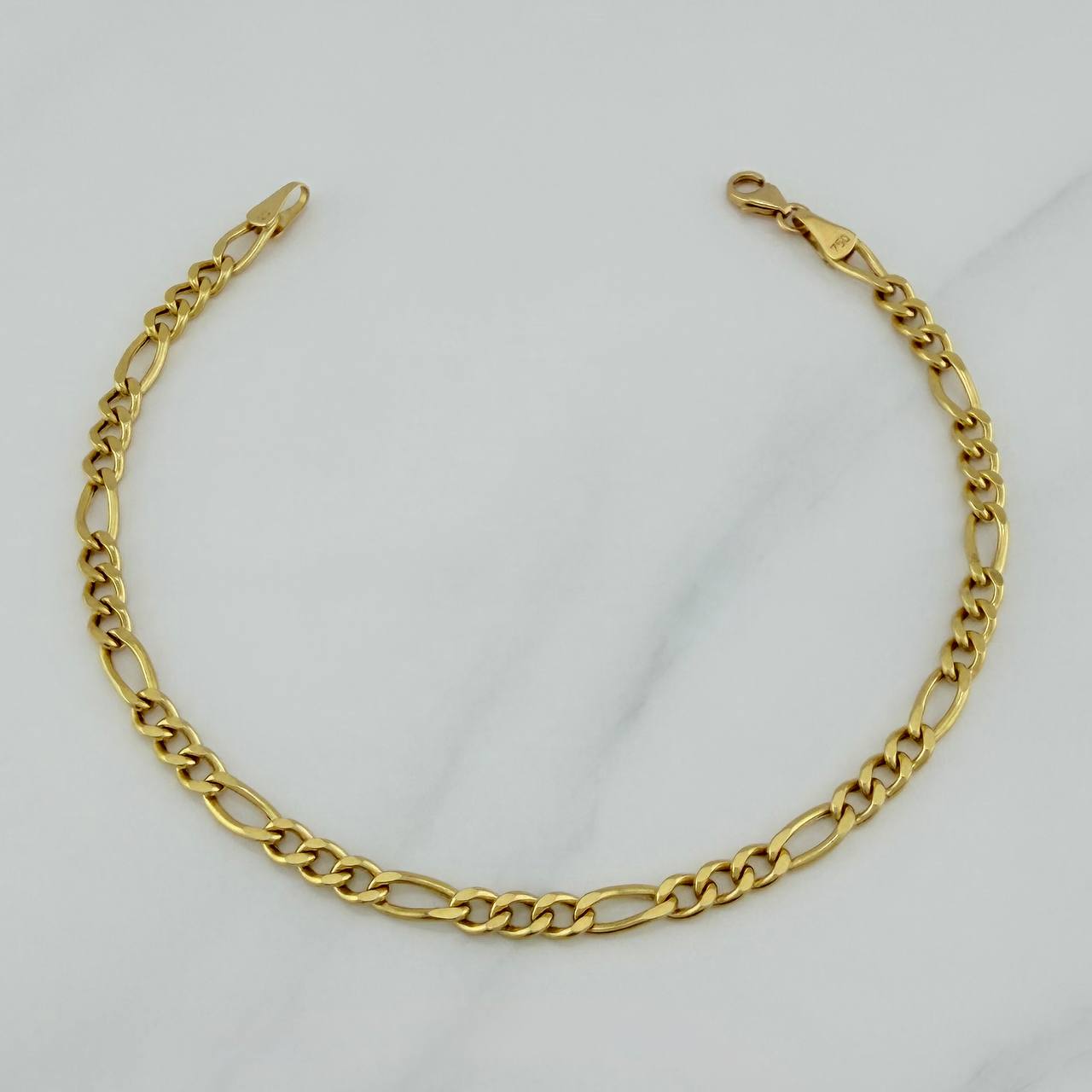 Pulso Figaro 3.65 g / 7 3/4 in / 1.2 mm Oro Amarillo 18K