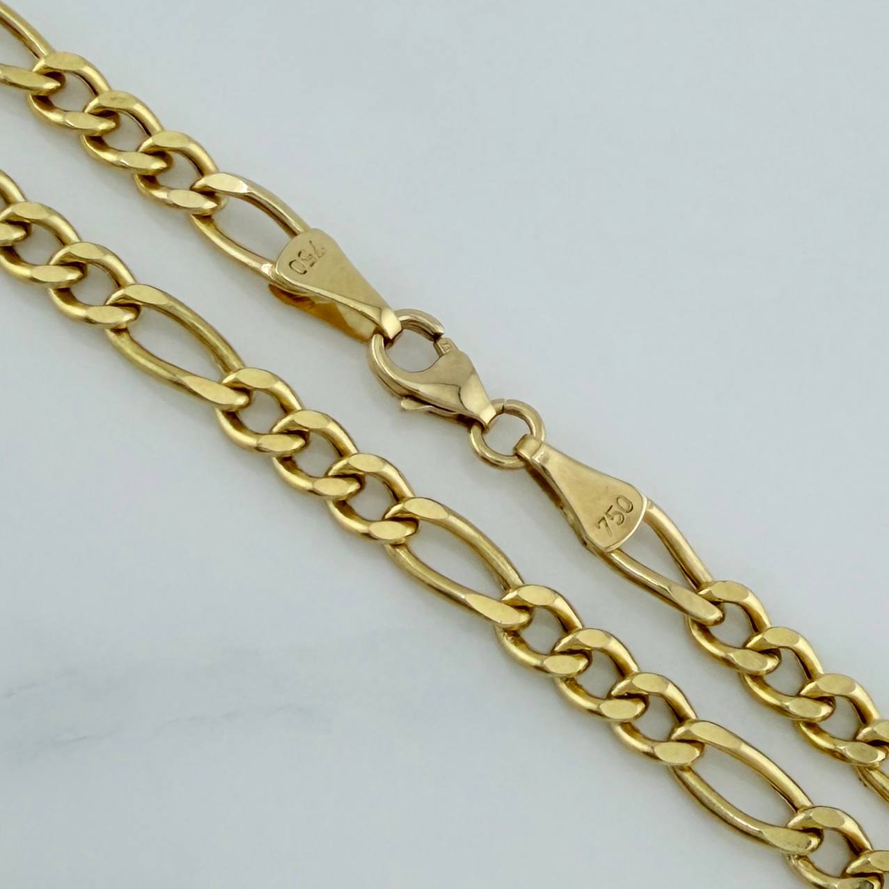 Pulso Figaro 3.65 g / 7 3/4 in / 1.2 mm Oro Amarillo 18K