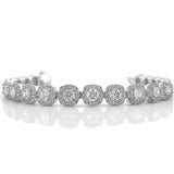 Tennis Bracelet 23.15g / 7 3/4 in / 7.6mm Silver 925