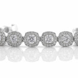 Pulso Tenis 22.55 g / 7 3/4 in / 7.3 mm Plata 925