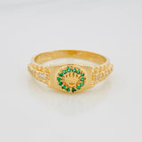 Anillo Correa Corona 4.35 g / T9 1/4 Oro Amarillo 18K