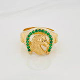 Anillo Herradura Caballo 13.3 g / T11 1/4 Oro Amarillo 18K